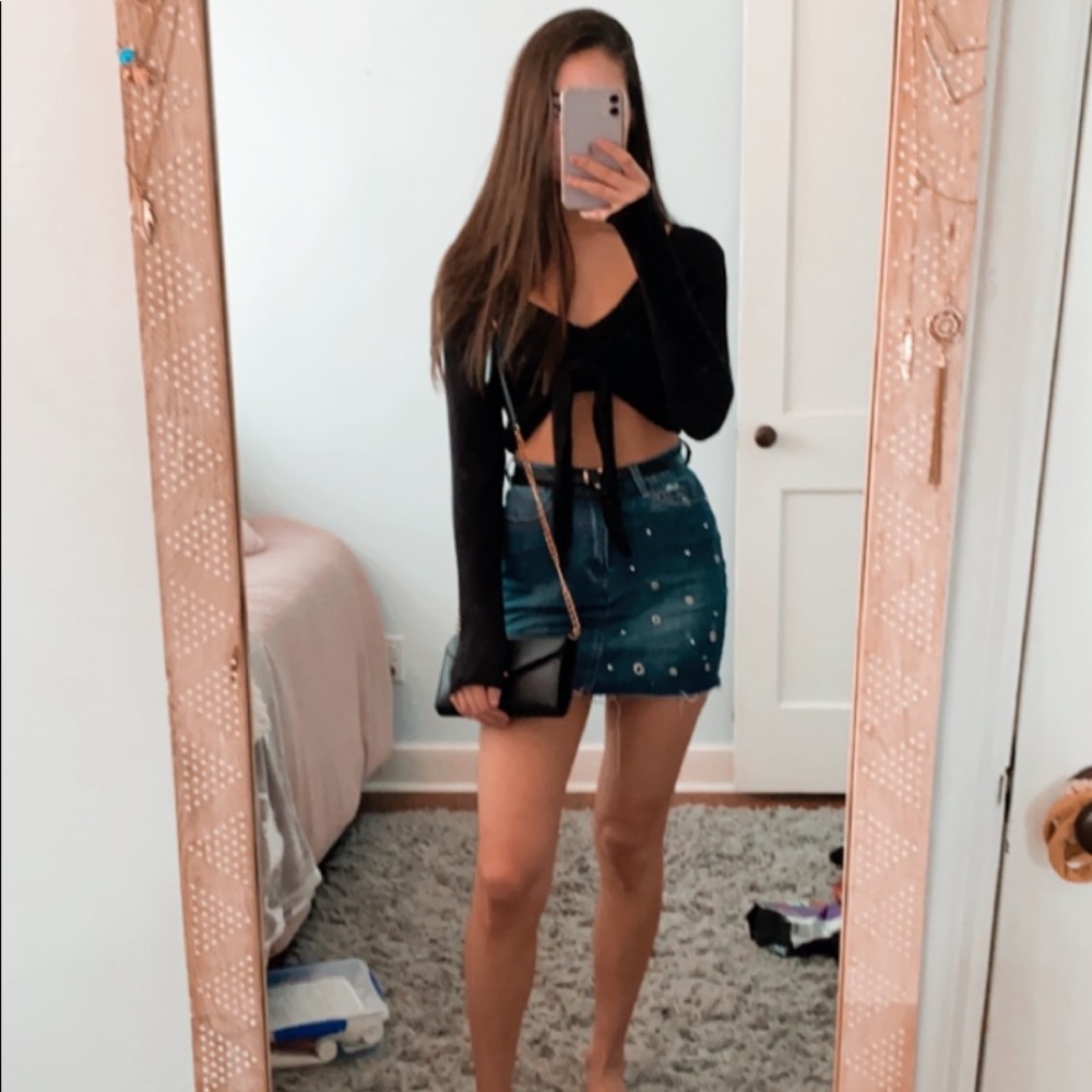 Black Label Jean Skirt